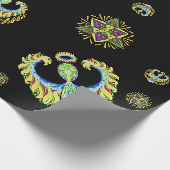 Psychedelischer Flash ~Christmas~ Wrapping Paper Geschenkpapier (Ecke)