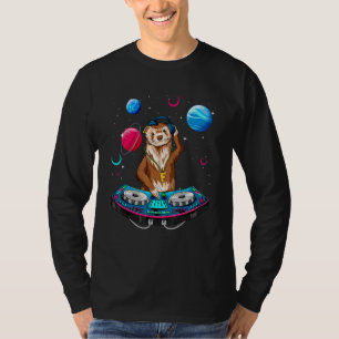 Psychedelischer Frettchen-DJ EDM-Raver-Trance-Musi T-Shirt