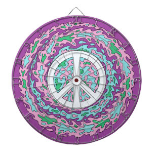 Psychedelischer Frieden Dartscheibe