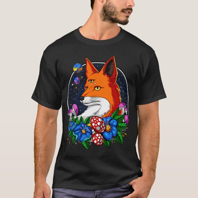 Psychedelischer Fuchs T-Shirt (Vorderseite)