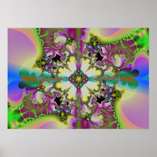 psychedelischer Garten 2 Poster