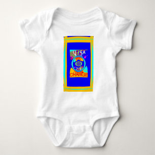 Psychedelischer Groove: Pop-Art Abstracte Energie Baby Strampler
