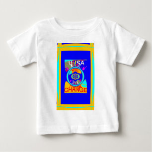 Psychedelischer Groove: Pop Art Abstrakt Energy Baby T-shirt