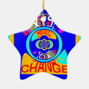 Psychedelischer Groove: Pop Art Abstrakt Energy Keramikornament