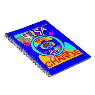 Psychedelischer Groove: Pop Art Abstrakt Energy Notizblock