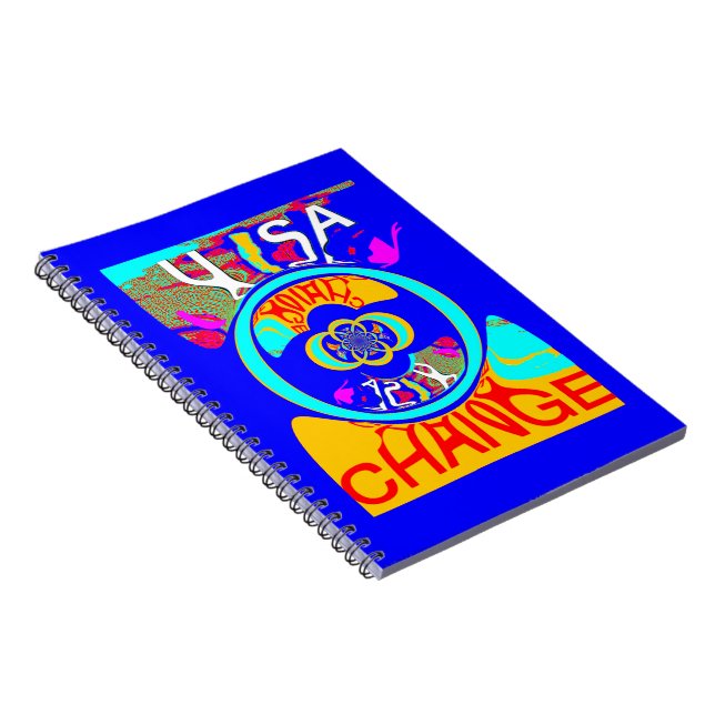 Psychedelischer Groove: Pop Art Abstrakt Energy Notizblock (Rechte Seite)