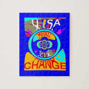 Psychedelischer Groove: Pop Art Abstrakte Energie Puzzle