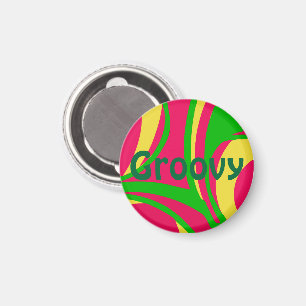 Psychedelischer Groovy Magnet
