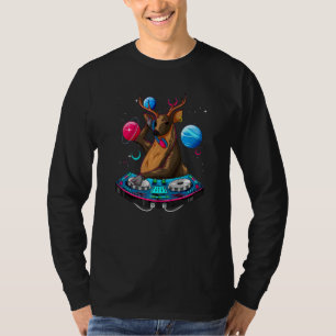 Psychedelischer Hirsch DJ EDM Raver Trance Musikfe T-Shirt