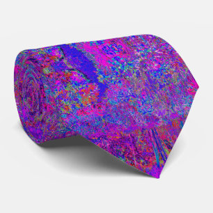 Psychedelischer impressionistischer violetter Land Krawatte