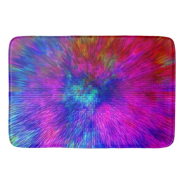 Psychedelischer Kersplash...... Badematte (Vorderseite)