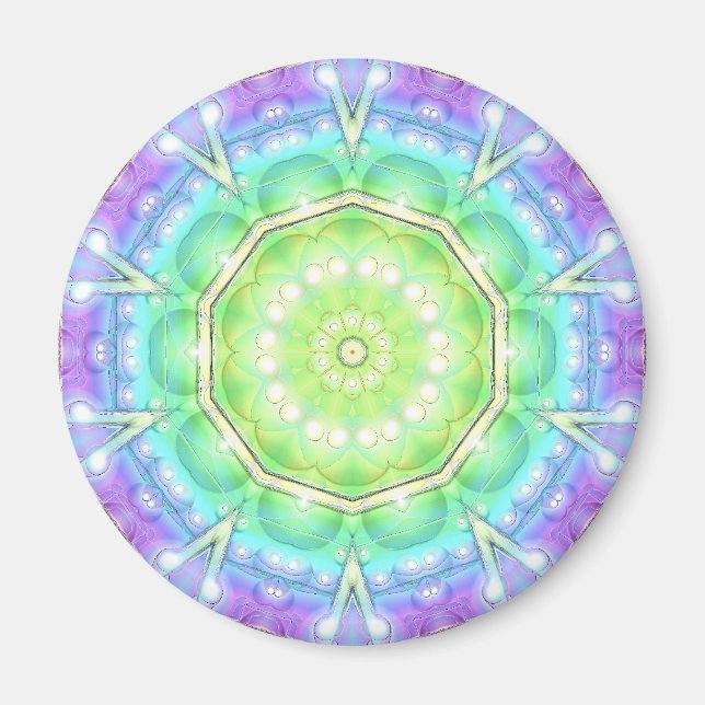 Psychedelischer Kreis Magnet (Vorne)