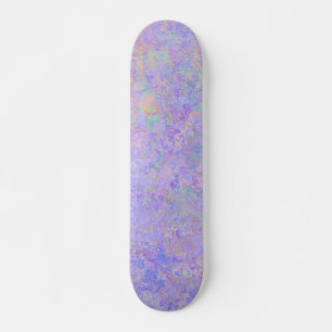 Psychedelischer Lavendel Lila Neon Pastel Abstrakt Skateboard