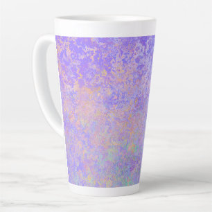 Psychedelischer Lavender Lila Neon Pastel Abstrakt Milchtasse