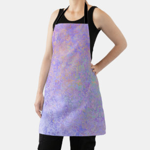 Psychedelischer Lavender Lila Neon Pastel Abstrakt Schürze