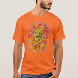 Psychedelischer Löwe T-Shirt