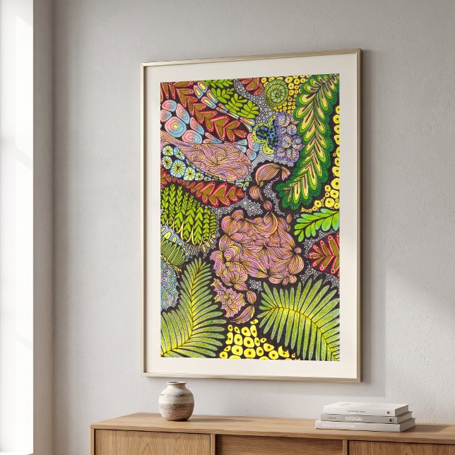 Psychedelischer Maximalistischer Boho-Abstrakter B Poster (Von Creator hochgeladen)