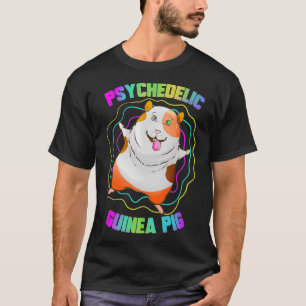 Psychedelischer Meerschweinchen Cavy Haustierbesit T-Shirt