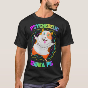 Psychedelischer Meerschweinchen Cavy Haustierbesit T-Shirt