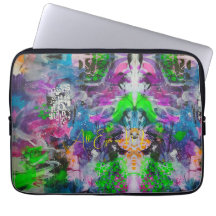 Psychedelischer Neon-Kaleidoskop