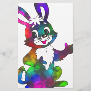 Psychedelischer Osterhase Briefpapier