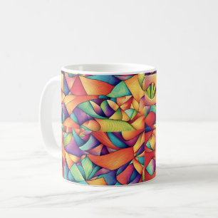 Psychedelischer Ozean Kaffeetasse