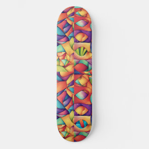 Psychedelischer Ozean Skateboard