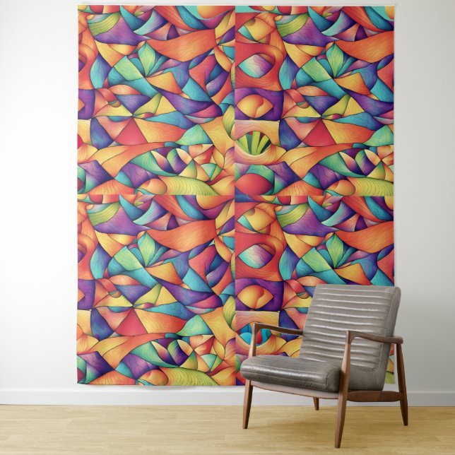 Psychedelischer Ozean Wandteppich (Beispiel)