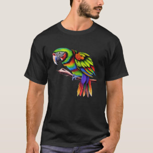 Psychedelischer Papagei T-Shirt