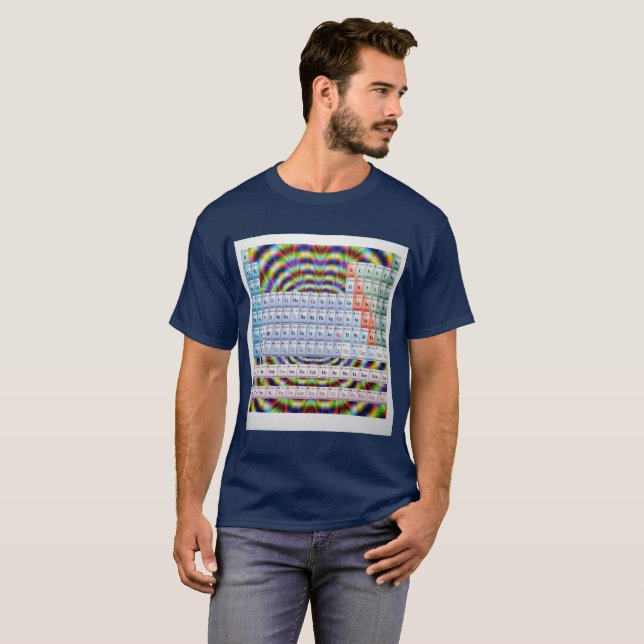 Psychedelischer periodischer Tabelle T-Shirt (Vorne ganz)