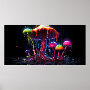 Psychedelischer Pilz Poster