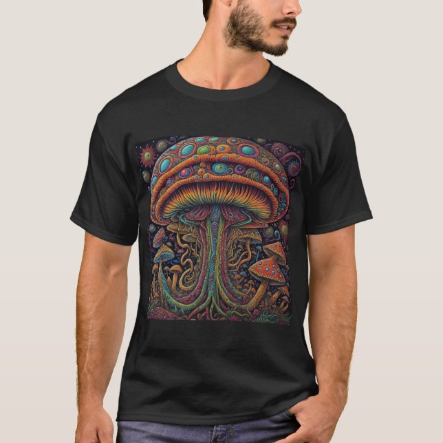 Psychedelischer Pilz T-Shirt (Vorderseite)