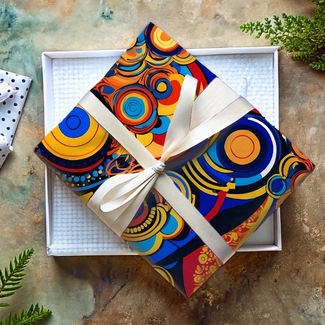 Psychedelischer Pop Art Retro Geschenke für Großto Geschenkpapier (Psychedelic Pop Art Retro Gifts for Granddaughter Wrapping Paper)