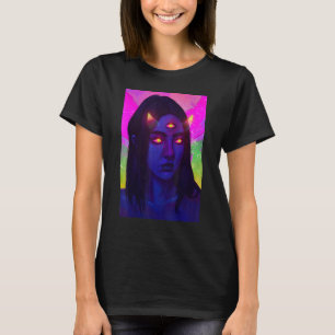 Psychedelischer Psytrance Pilz Acid Trip Surreal T T-Shirt