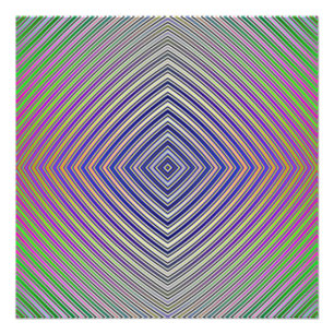 Psychedelischer Pyramidenplan Fotodruck