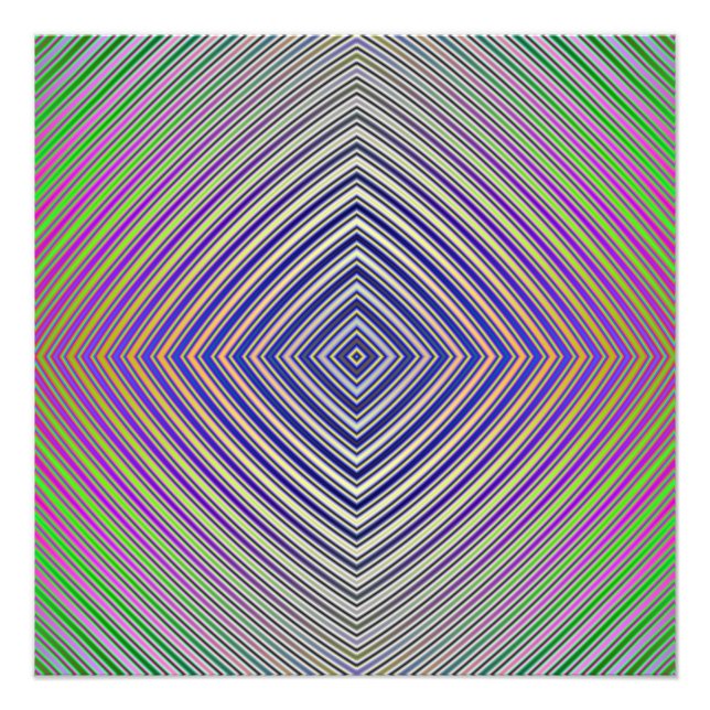 Psychedelischer Pyramidenplan Fotodruck (Vorne)