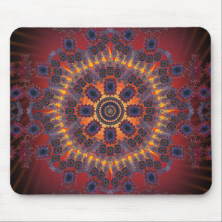 Psychedelischer Radialentwurf: Mousepad