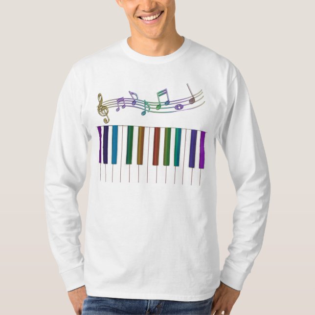 Psychedelischer Regenbogen befestigt T-Shirt (Vorderseite)