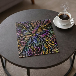 Psychedelischer Regenbogen - Optische Täuschung - Puzzle