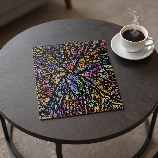 Psychedelischer Regenbogen - Optische Täuschung -  Puzzle (Von Creator hochgeladen)
