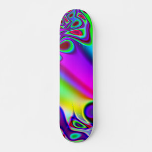 Psychedelischer Regenbogen Skateboard