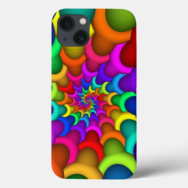 Psychedelischer Regenbogen-Spiralen-Xtreme iPhone Case-Mate iPhone Hülle (Rückseite)