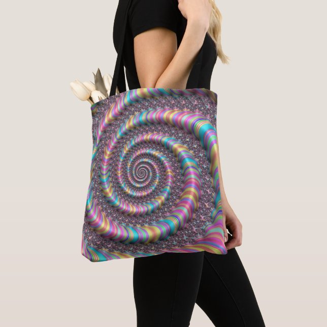 Psychedelischer Regenbogen Unicorn Nautilus 3D (Von Nahem)