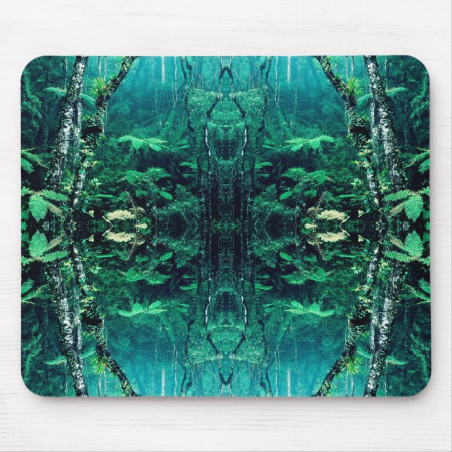 Psychedelischer Regenwald Mousepad (Vorne)