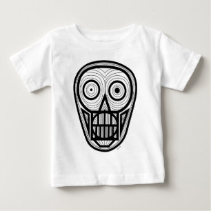 Psychedelischer Schädel Baby T-shirt
