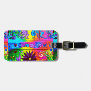 psychedelischer Schlüsselanhänger Gepäckanhänger
