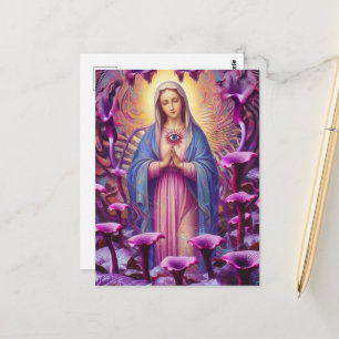 psychedelischer Schutz vor dem bösen Mary Postkarte