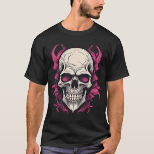 Psychedelischer Skull Vibrant Digital Artwork T - T-Shirt