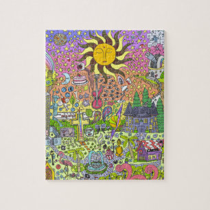 PSYCHEDELISCHER SONNENUNTERGANG PUZZLE
