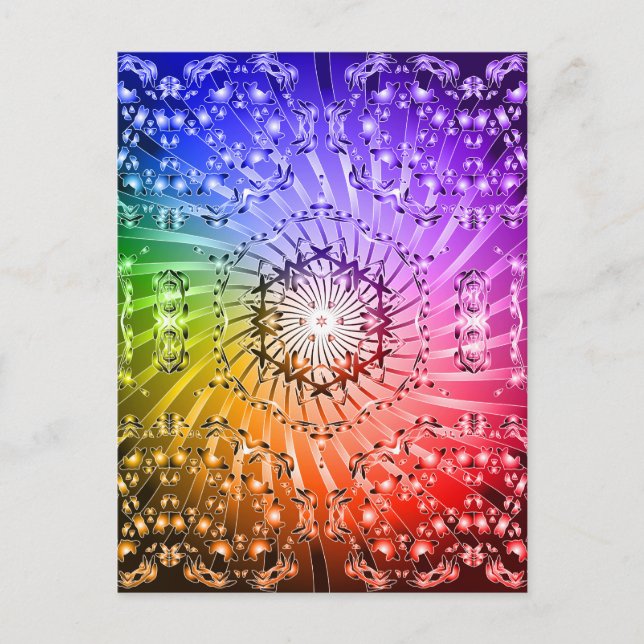 Psychedelischer Spiral: Vector Art: Postkarte (Vorderseite)